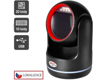 Virtuos CCD 2D čtečka Virtuos HT-861A, stacionární, USB, černá