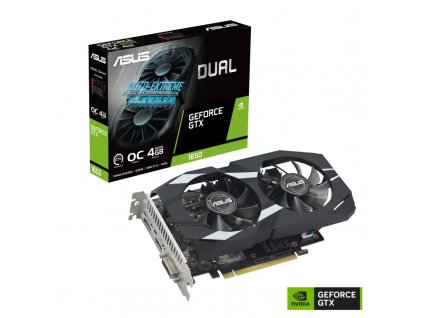 ASUS VGA NVIDIA GeForce GTX 1650 DUAL OC EVO 4G, 4G GDDR6, 1xDP, 1xHDMI, 1xDVI