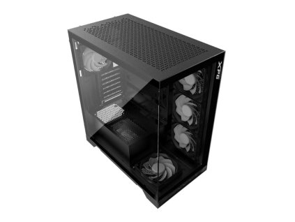 ADATA XPG case INVADER X Mid-Tower, bez zdroje, 5x 120mm Fan, Černá