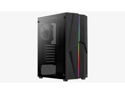 AEROCOOL skříň Mecha, Mid tower, 2x USB 3.0, 2x audio, bez zdroje