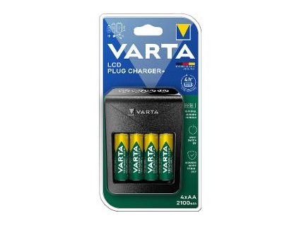 Nab. LCD Plug + 4x AA 2100mAh VARTA