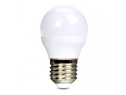 Solight LED žárovka, miniglobe, 6W, E27, 6000K, 510lm