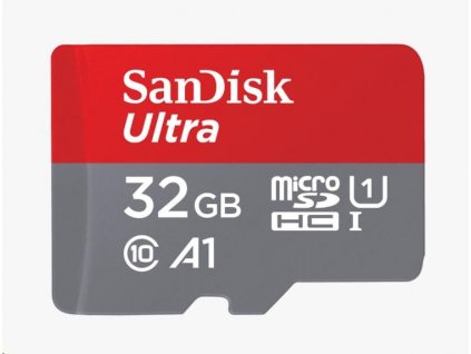 SanDisk MicroSDXC 32GB Ultra (120 MB/s, A1 Class 10 UHS-I, Android) + adaptér