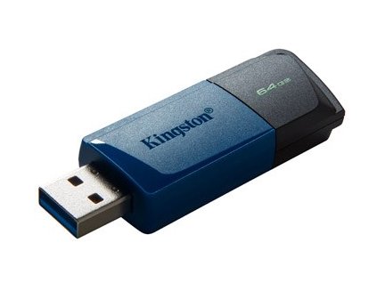 Kingston Flash Disk 64GB USB3.2 Gen 1 DataTraveler Exodia M (Black + Blue)