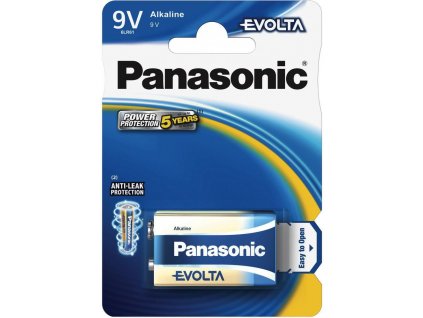 PANASONIC Alkalické baterie EVOLTA Platinum 6LR61EGE/1BP 9V (1ks)