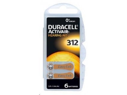 Duracell DA 312 P6 Easy Tab