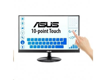 Dotykový displej ASUS LCD 21.5" VT229H Touch 1920x1080, lesklý, D-SUB, HDMI, 10-bodový dotykový, IPS, bezrámčekový, USB