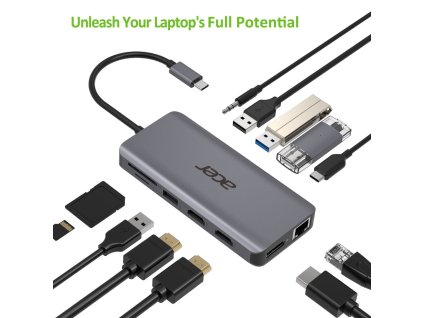 Acer 12in1 USB-C dongle (USB,HDMI,PD,CD,DP,RJ45)