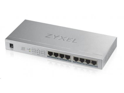 Zyxel GS1008HP 8-portový stolový gigabitový prepínač PoE, 8x PoE+ GbE, PoE 60W