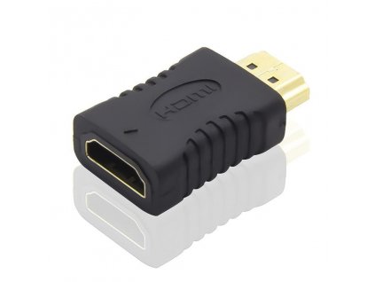 PremiumCord Adaptér HDMI na HDMI (F/M), krátky, pozlátené konektory