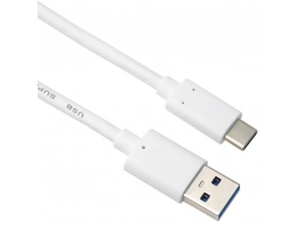 PremiumCord USB-C na USB 3.0 A (USB 3.2 generácia 2, 3A, 10Gbit/s) 0.5 m, biela