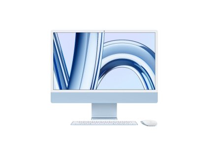 APPLE 24-inch iMac with Retina 4.5K display: M3 chip with 8-core CPU and 8-core GPU, 256GB SSD - Blue