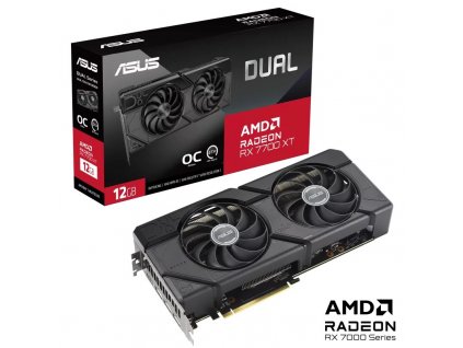 ASUS VGA AMD Radeon RX 7700 XT DUAL OC 12G, 12G GDDR6, 3xDP, 1xHDMI