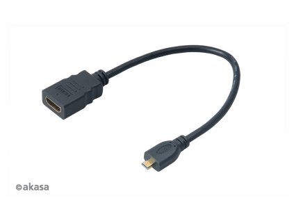 AKASA - HDMI na mikro HDMI adaptér - 25 cm