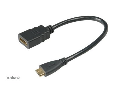 AKASA - HDMI na mini HDMI adaptér - 25 cm