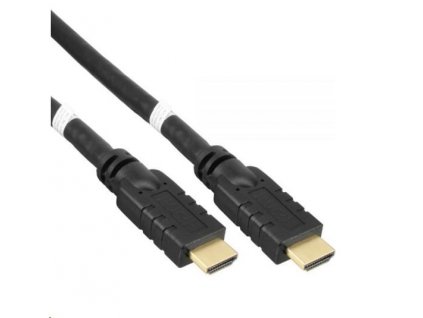 Vysokorýchlostný HDMI kábel PREMIUMCORD s Ether.4K@60Hz, so zosilňovačom, 15 m, 3x tienenie, M/M, pozlátené konektory