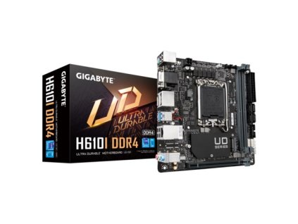 GIGABYTE MB Sc LGA1700 H610I DDR4, Intel H610, 2xDDR4, 2xDP, 1xHDMI, 1xVGA, mini-ITX