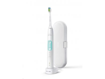 Philips HX6857/28 Sonicare ProtectiveClean 5100, zubní kartáček, 62000 kmitů/min, 3 režimy, časovač, pouzdro, bílá