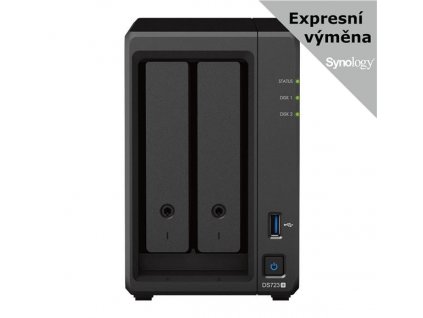 Synology DS723+ DiskStation (2C/RyzenR1600/2,6-3,1GHz/2GBRAM/2xSATA/2xM.2/1xUSB3.2/2xGbE/1xPCIe)