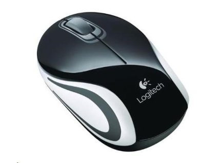 Bezdrôtová mini myš Logitech M187, čierna