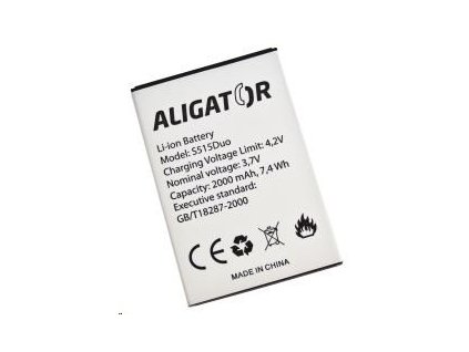 Aligator baterie Li-Ion 2000 mAh pro Aligator S515 Duo - BULK