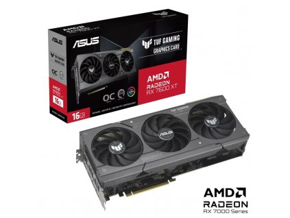 ASUS VGA AMD Radeon TUF RX 7600 XT 16G OC, AMD RX 7600 XT, 16GB GDDR6, 3xDP, 1xHDMI