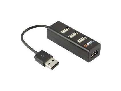 YHB 4001BK Hub 4xUSB2 čierny YENKEE