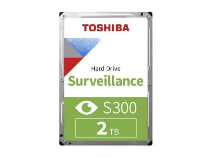 TOSHIBA HDD S300 Surveillance (SMR) 2TB, SATA III, 5400 rpm, 128MB cache, 3,5", BULK