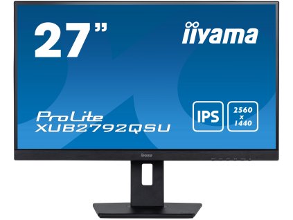 iiyama ProLite/XUB2792QSU-B5/27''/IPS/QHD/75Hz/5ms/Black/3R