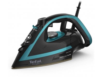 Tefal Puregliss FV8066E0 napařovací žehlička, 3000 W, anti-drip, rychlé nahřátí, tyrkysová / černá