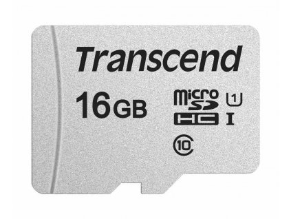 Karta TRANSCEND MicroSDHC 16GB 300S, UHS-I U1 + adaptér