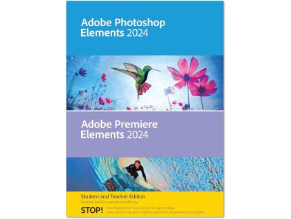 Adobe Photoshop & Adobe Premiere Elements 2024 WIN CZ STUDENT&TEACHER Edition BOX