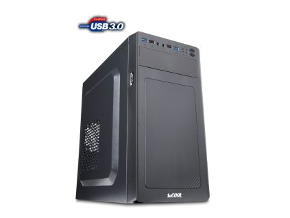 skriňa 1stCOOL STEP 3 ver.2, micro ATX, AU, 2xUSB 3.0 + 2x USB 2.0, bez napájania, čierna