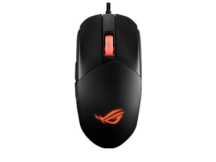 Asus ROG Strix Impact III/Herní/Optická/Pro praváky/12 000 DPI/Drátová USB/Černá