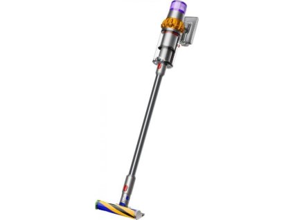 Dyson V15 Detect Absolute 2023, vysavač, 14 cyklonů, 240 AW, filtrace celého přístroje, výdrž až 60 minut, žlutá / šedá