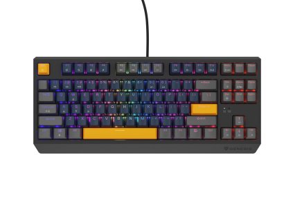 GENESIS herní klávesnice THOR 230/TKL/RGB/Outemu Panda/Drátová USB/US layout/Naval Blue Positive