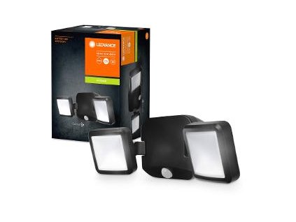 Battery LED Spotlight Double Black