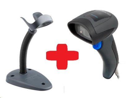 DataLogic QuickScan QD2430, čítačka 2D kódov, stojan, čierna farba, USB kábel