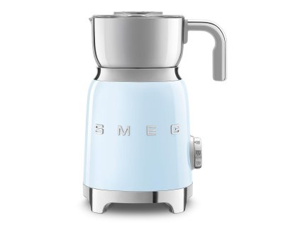 Smeg MFF11PBEU napěňovač mléka, 500 W, 600 ml / 2,5 šálku, horká čokoláda / mléko, lehká pěna, pastelově modrý