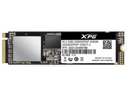 ADATA SSD 256GB XPG SX8200 Pro PCIe Gen3x4 M.2 2280 (R:3500/W:3000 MB/s)