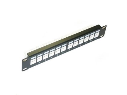 10" Patch panel XtendLan 12port, UTP, Cat6, krone, černý