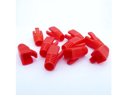 DATACOM krytka pre RJ45 (CAT6A, CAT7) červený (10ks)