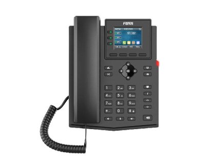 Fanvil X303G SIP telefón, 2,4'' bar.disp., 4SIP, dual Gbit, PoE