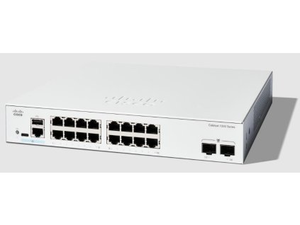 Cisco Catalyst switch C1200-16T-2G (16xGbE,2xSFP,fanless)