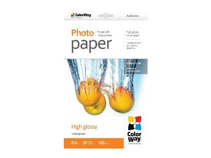 Fotopapír High Glossy A3 20 ks COLORWAY