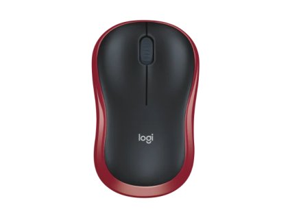 Akcia myš Logitech Wireless Mouse M185 nano červená