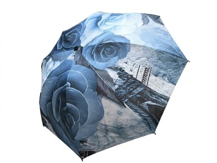 skladaci dazdnik rose elegance modrta1