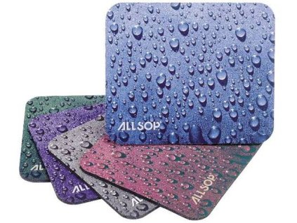 Allsop podložka pod myš, kvapky - modrá