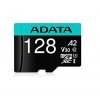 ADATA MicroSDXC karta 128GB Premier Pro UHS-I V30S (R:100/W:80 MB/s) + SD adaptér