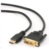 GEMBIRD HDMI - DVI kábel 1,8 m (M/M, DVI-D, Single Link, pozlátené kontakty, tienený)